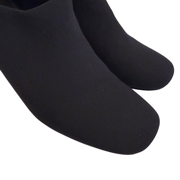 9 N Donald Pliner Chelsie Black Pump Booties Shoes Mirror Block Heel - Picture 4 of 12